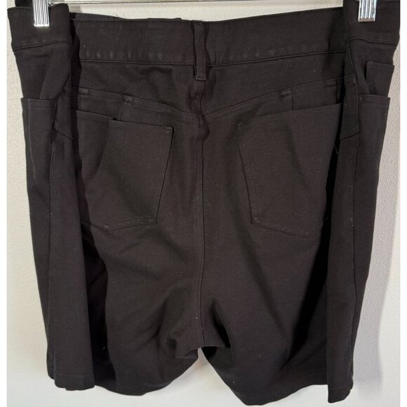 Torrid Womens Black Ponte Shorts Plus Size 24 No Slip Waistband Flat Front - Picture 2 of 9